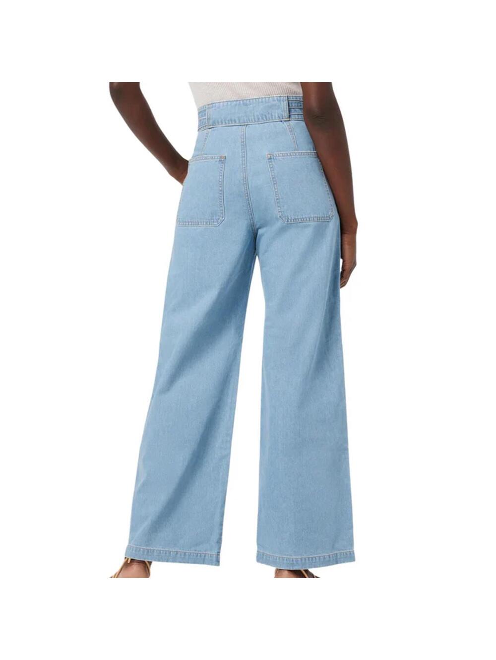 NWT Hudson Tie Waist Wide Leg Barefoot Trouser in First Class Size 28 - Picture 3 of 5